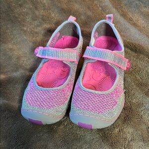 JAMBU KD Sora Pink/ Silver Mary Jane Outdoor/ Water Shoe Sz 5 Big Kid